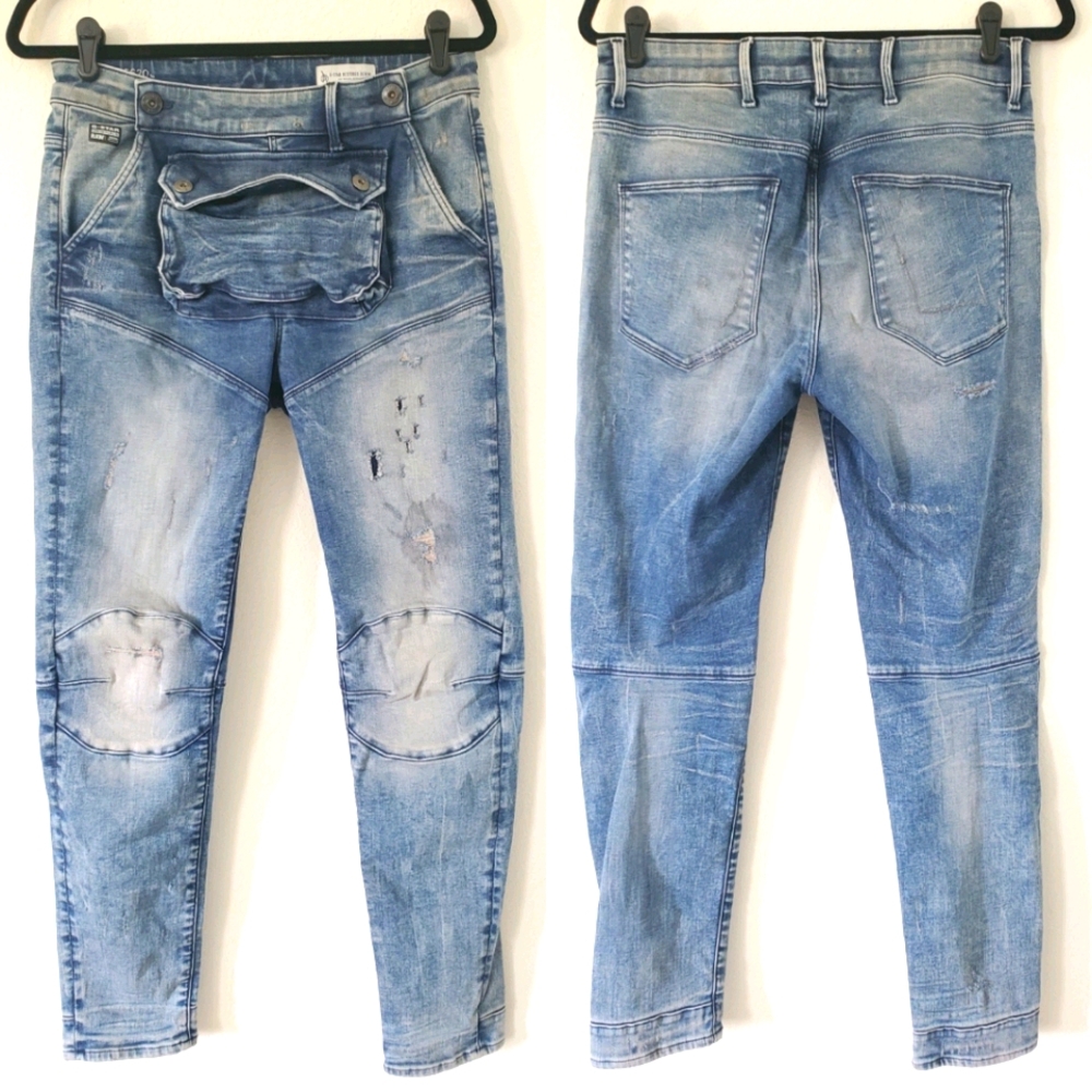 G-STAR 5620 Elwood 3D Pouch Boyfriend Jean 28.